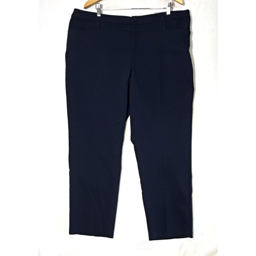CJ Banks NWT Uptown Pant Women’s Navy Dress Pants 20W Classic Fit Straight Leg